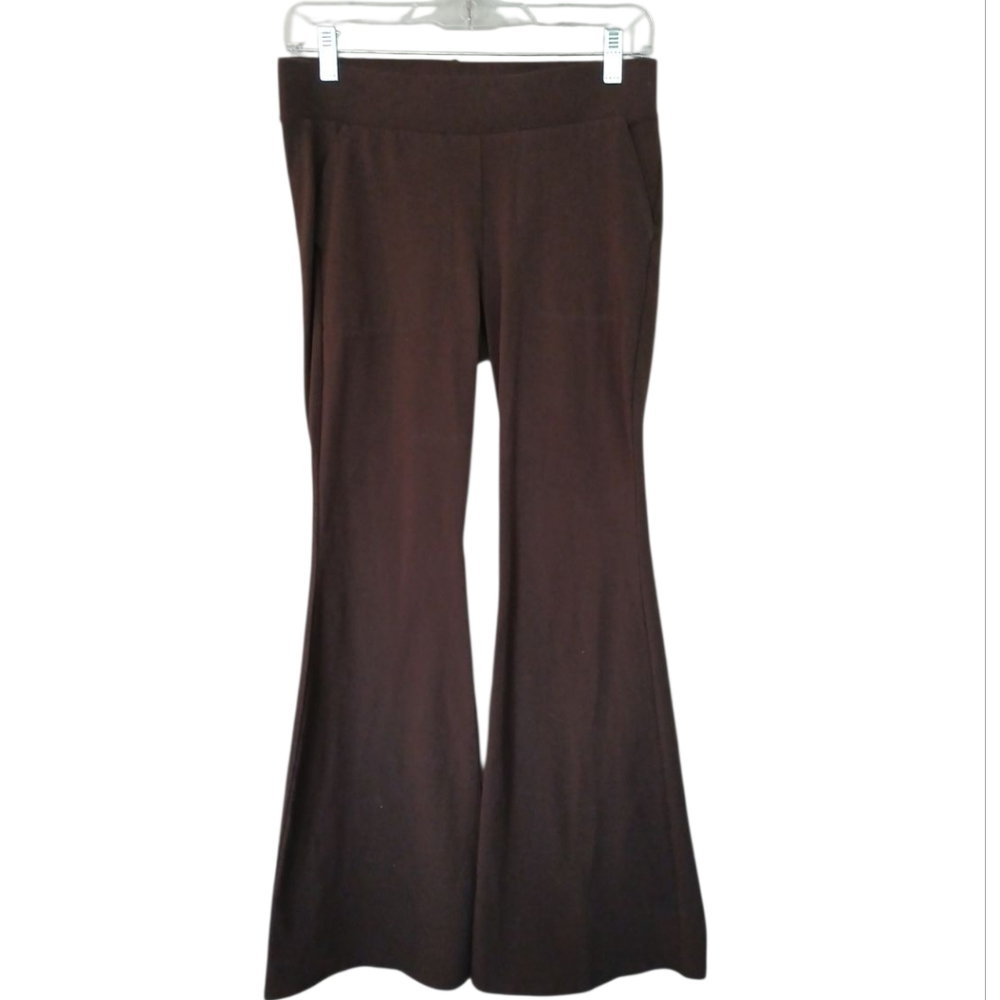 Torrid NWOT Chocolate Brown Pull On Flared Leggings With Pockets Size 0